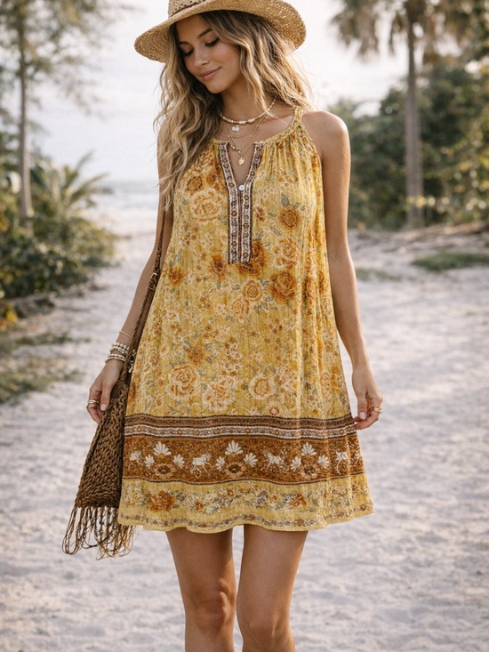 Spell Dresses & Skirts - Spell & The Gypsy Sunflower Floral Boho Dress Size Small Altered